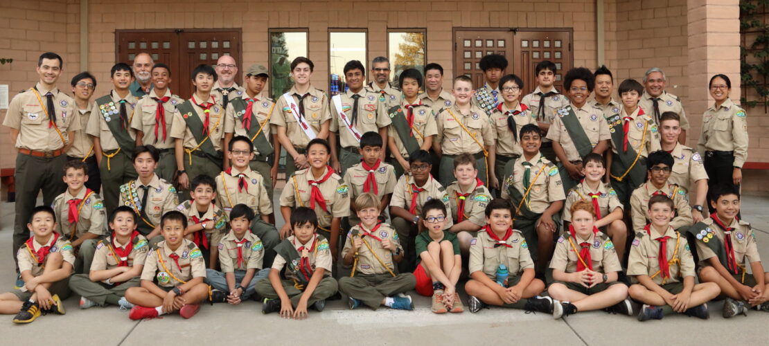 A group of scouts and leaders