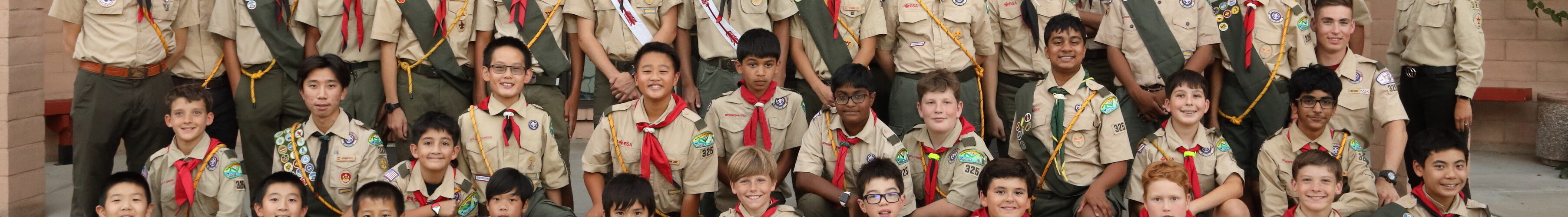 A group of scouts and leaders